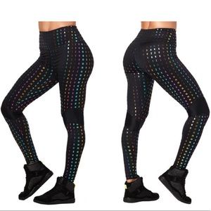 Zumba Glam High Waist Panel Ankle Leggings